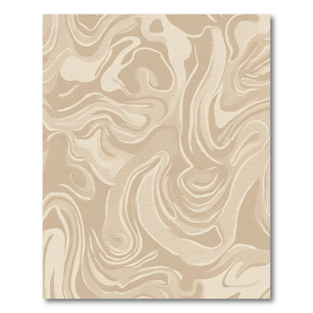 Sandy Beige Swirl Marbling Rug