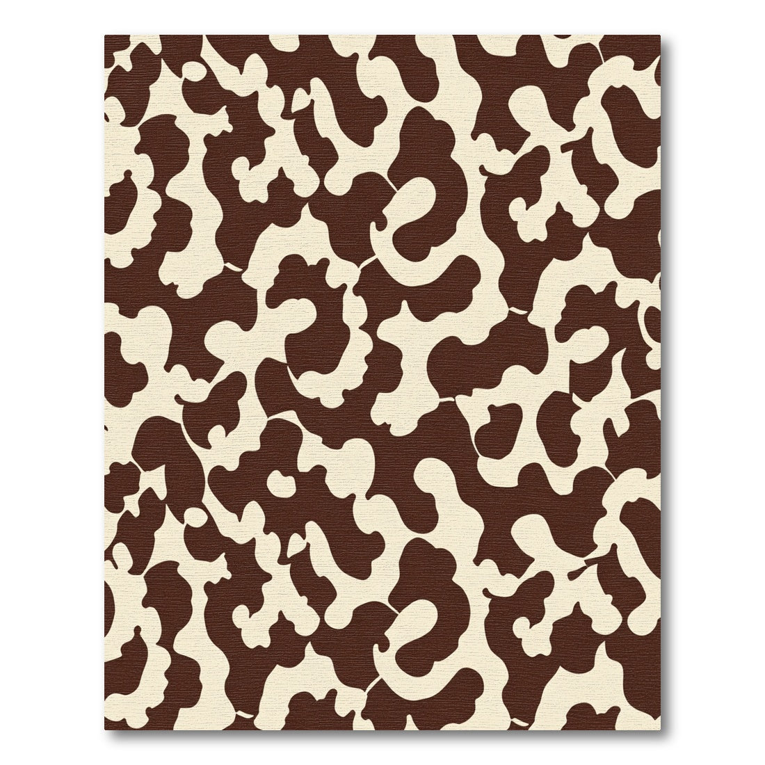 Brown and Cream Abstract Splatter Rug