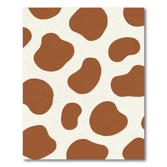 Brown Cream Droplet Amoeba Rug