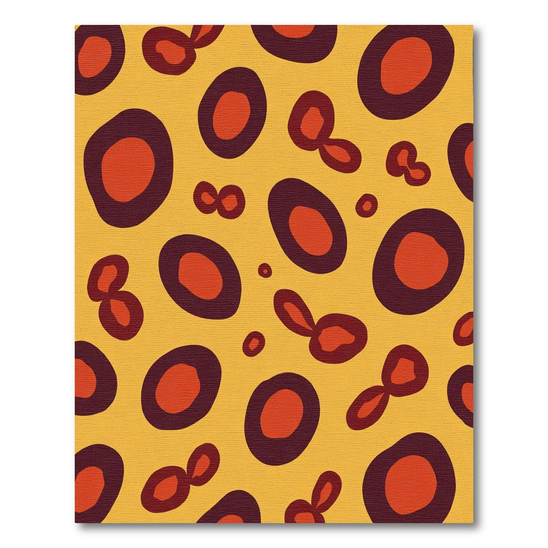 Bold Ochre Black Animal Spot Rug