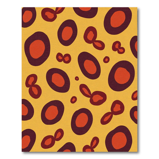 Bold Ochre Black Animal Spot Rug