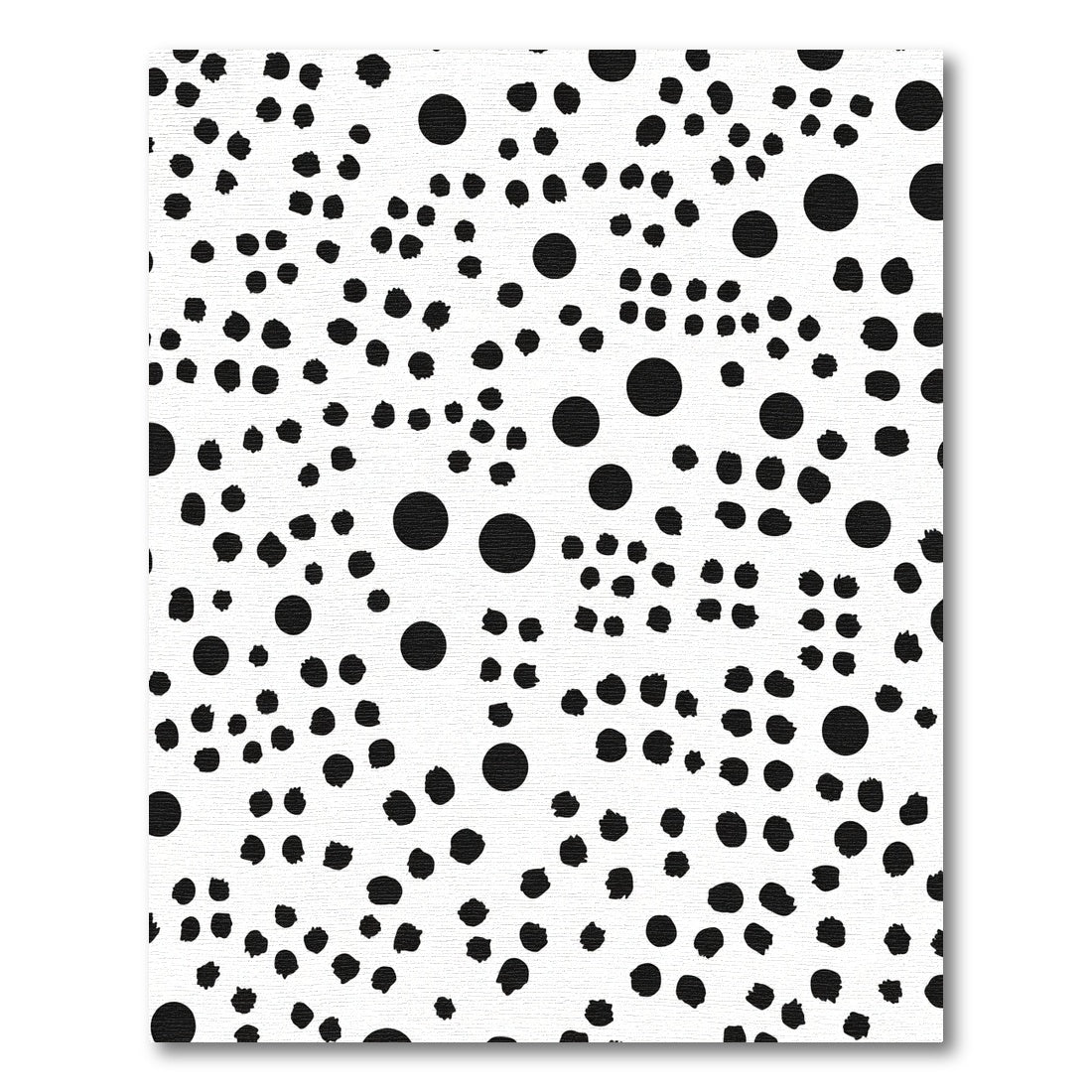 Black and White Polka Dots Scatter Rug