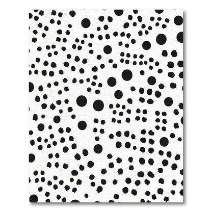 Black and White Polka Dots Scatter Rug
