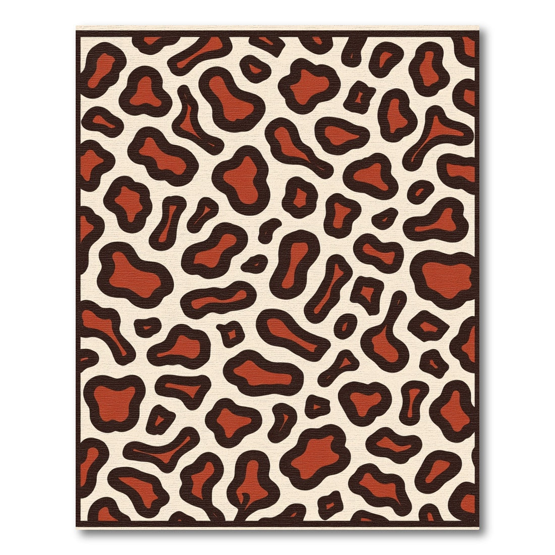 Bold Red Animal Spots Rug