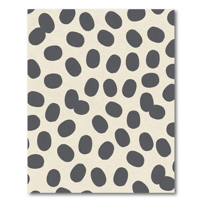 Gray Oval Spot Scatter Rug