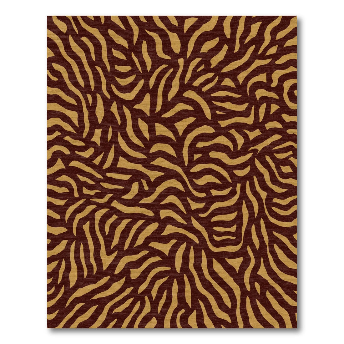 Amber and Maroon Abstract Swirls Rug