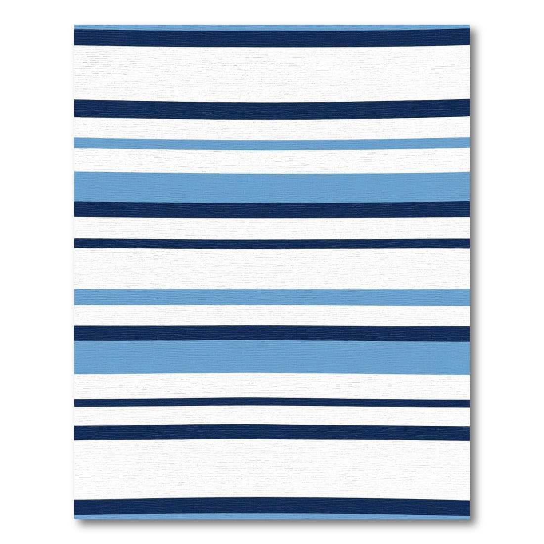 Classic Blue White Stripe Rug