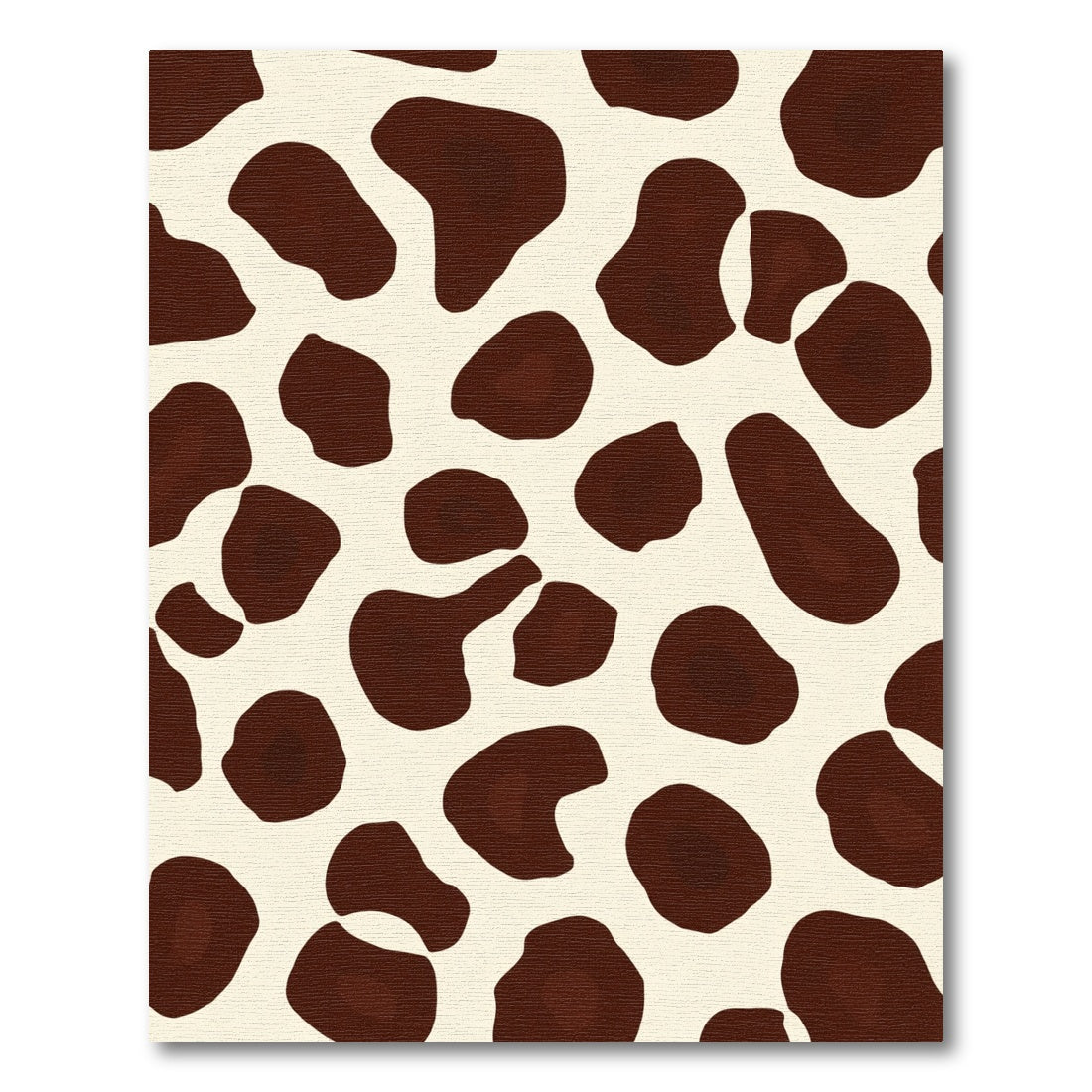 Brown Cream Spots Composition Rug