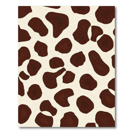 Brown Cream Spots Composition Rug