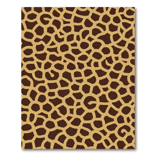 Brown Ochre Organic Cells Rug