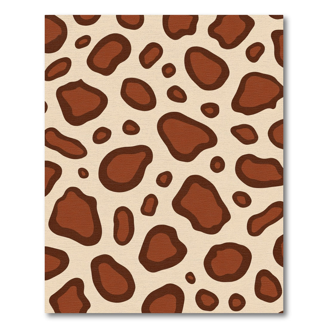 Brown Spots Contemporary Animal Print Rug