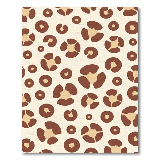 Caramel Leopard Spots Composition Rug