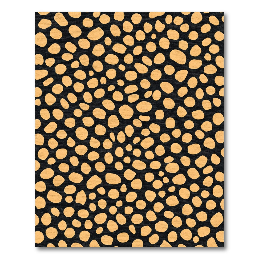 Bold Orange Spots Textured Rug