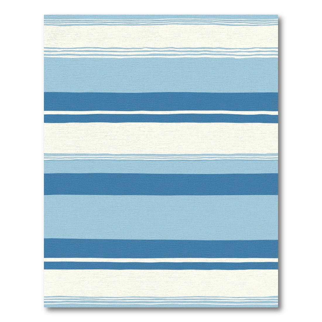 Coastal Stripe Blues and Cream Rug
