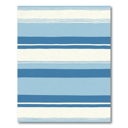 Coastal Stripe Blues and Cream Rug