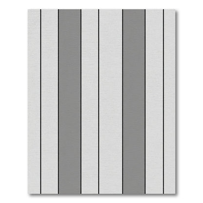 Modern Gray White Stripe Rug