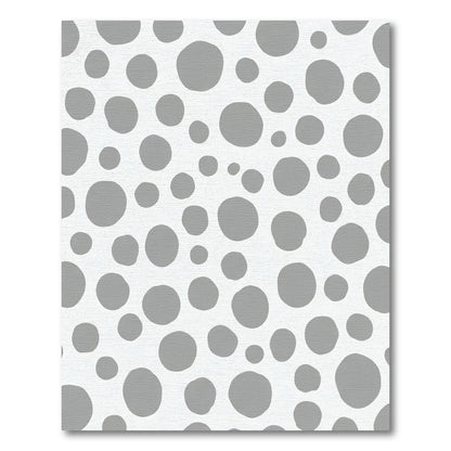 Gray Dots Scatter Art Rug