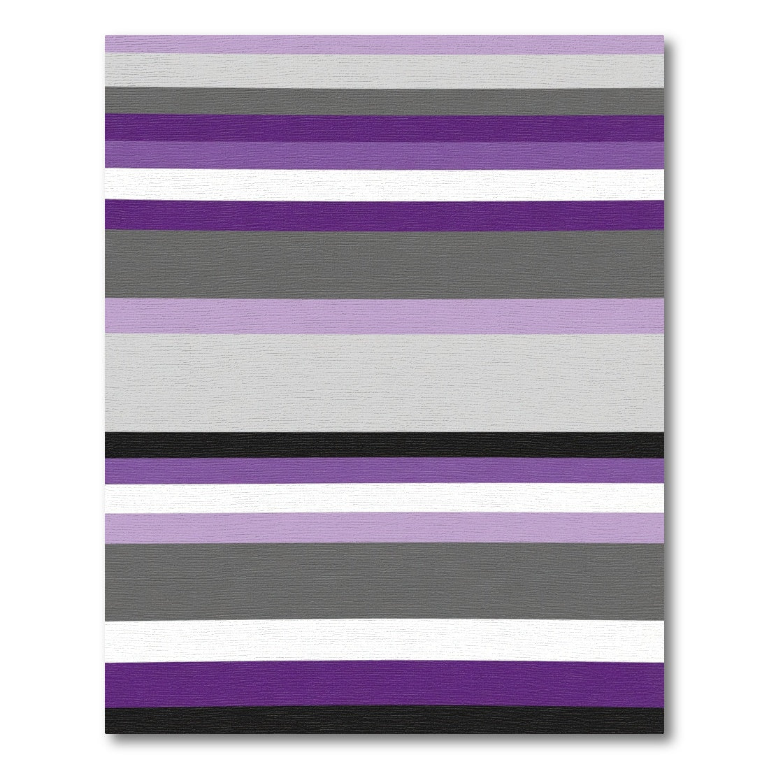 Modern Purple Gray Stripe Variation Rug