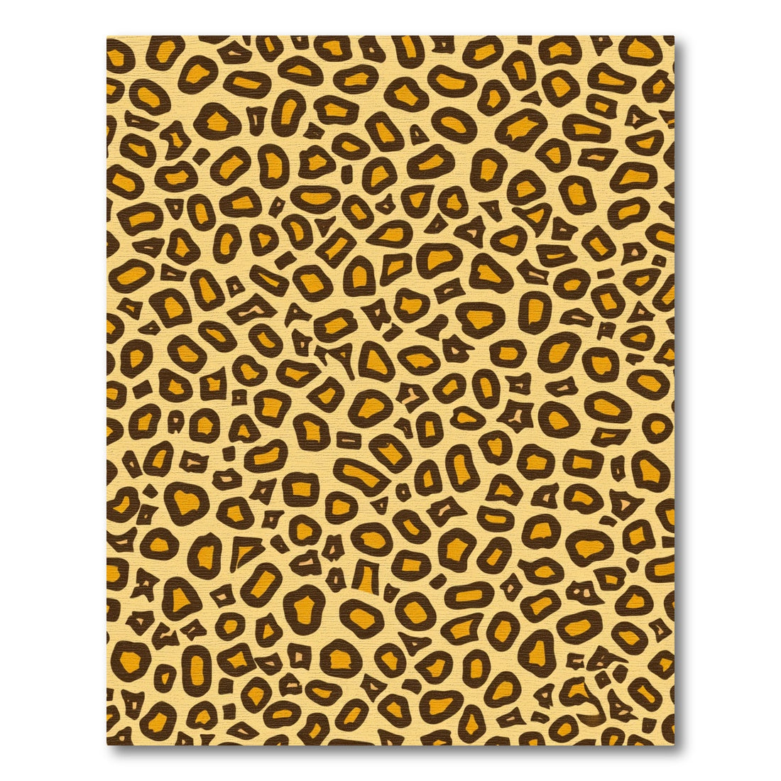 Golden Brown Leopard Spots Rug