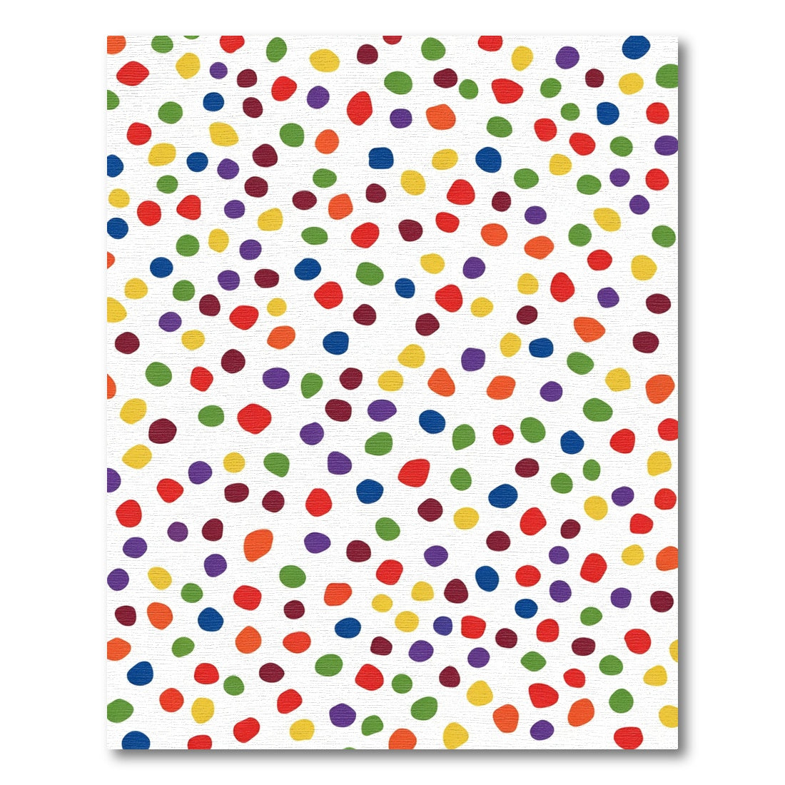 Vibrant Colorful Polka Dot Scatter Rug