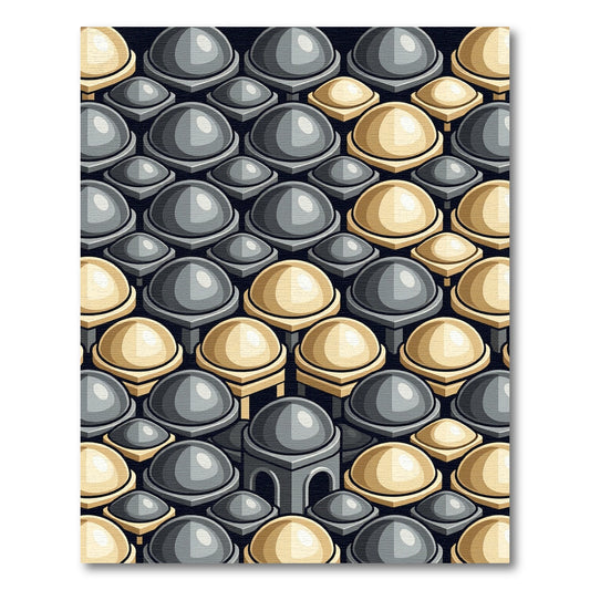 Duo Tone Dome Pattern Rug