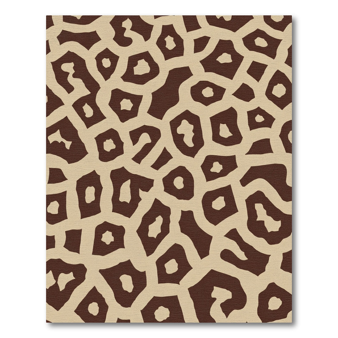 Brown Tan Organic Spots Rug
