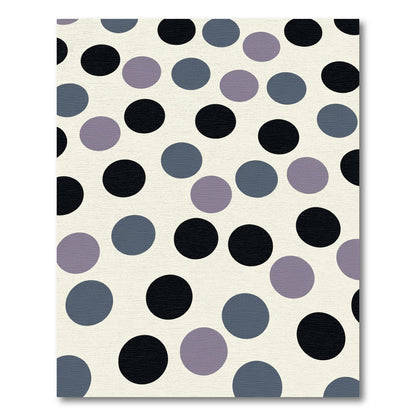 Neutral Dotty Circles Composition Rug