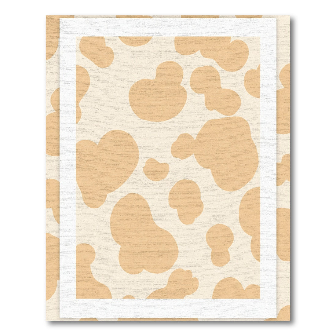 Peach And Cream Abstract Spots Rug