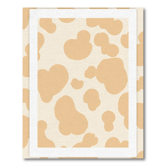 Peach And Cream Abstract Spots Rug