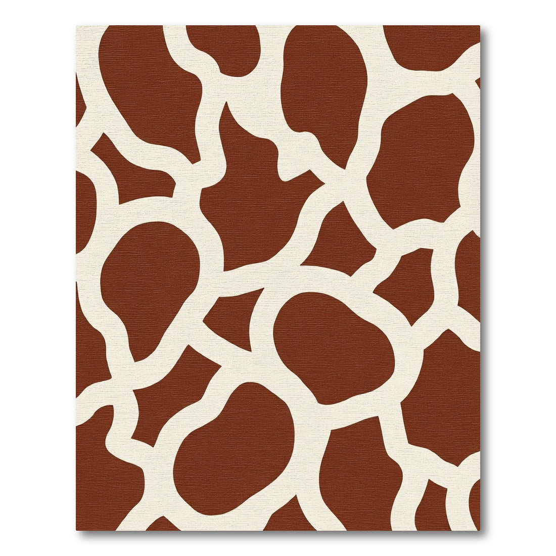 Brown Ivory Organic Patchwork Rug