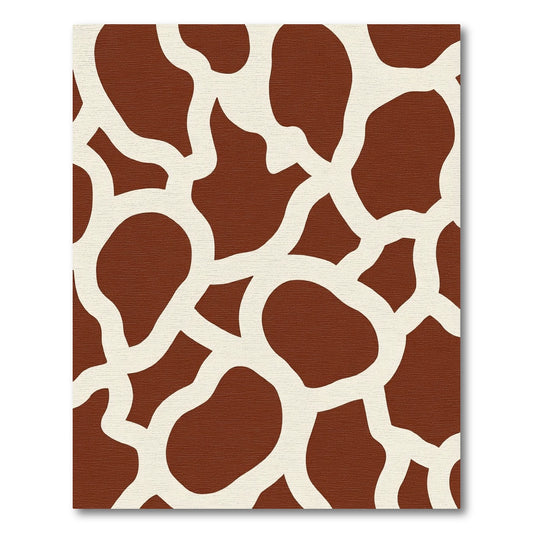Brown Ivory Organic Patchwork Rug