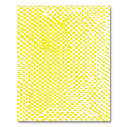 Bright Yellow Halftone Dot Rug