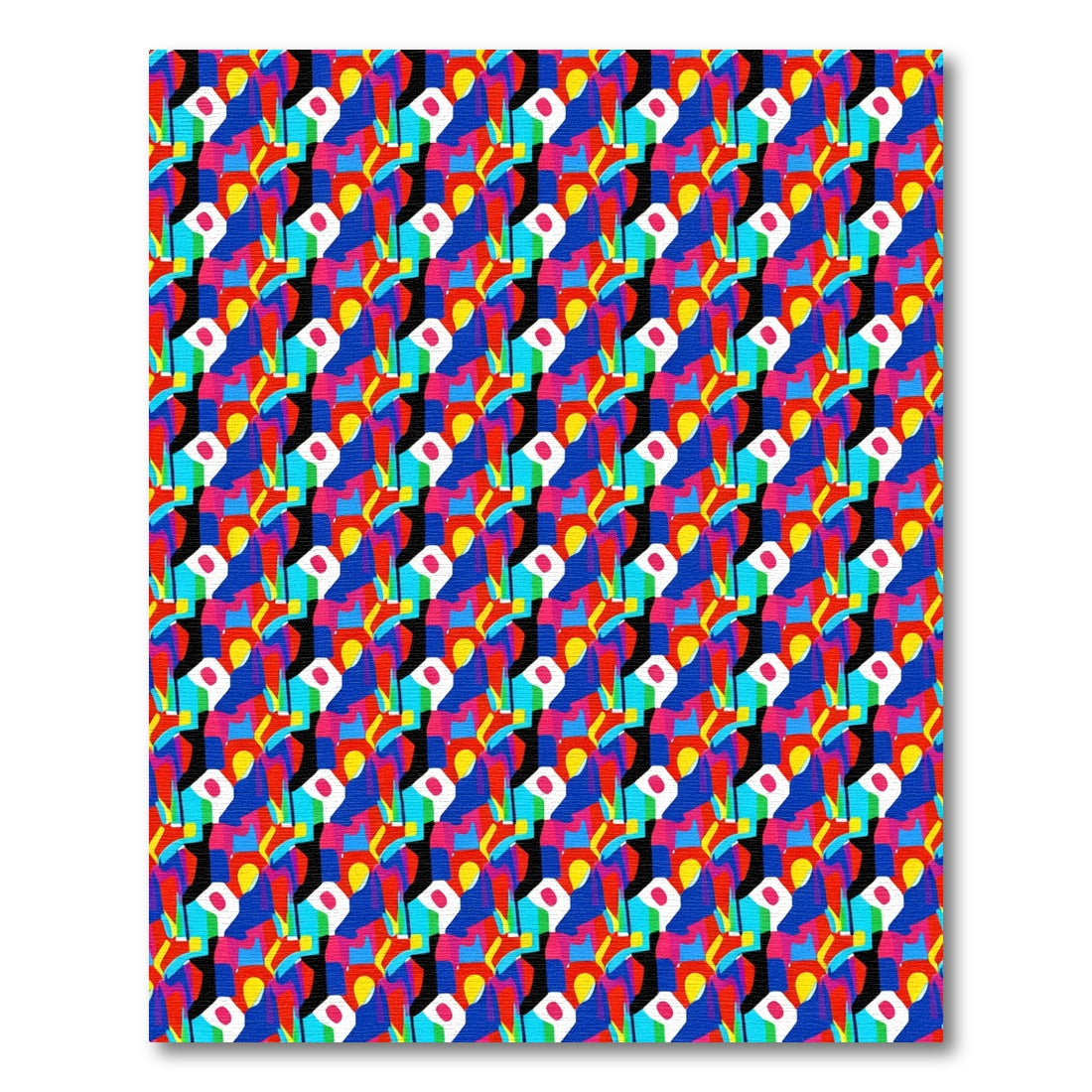 Bold Abstract Geometric Shapes Rug