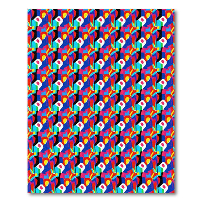 Bold Abstract Geometric Shapes Rug