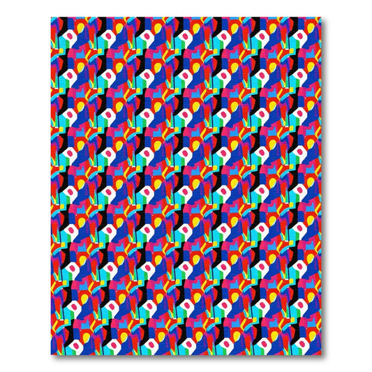 Bold Abstract Geometric Shapes Rug