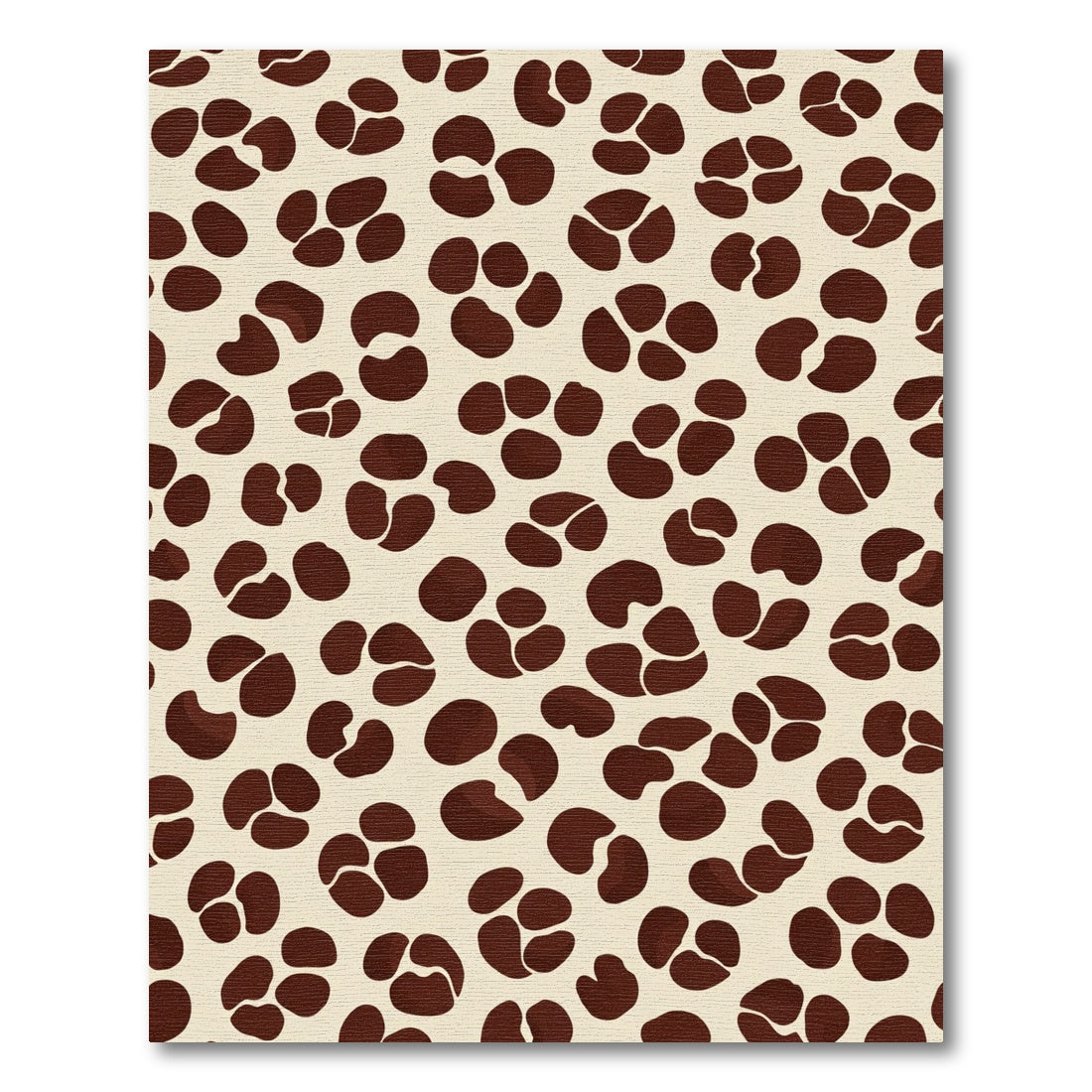 Modern Cream Brown Abstract Spot Rug