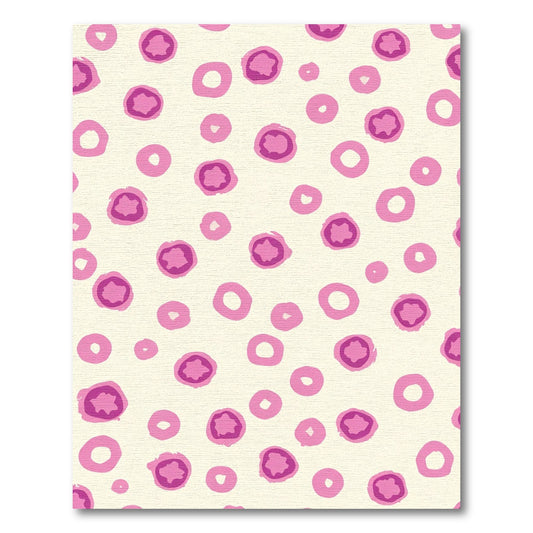 Pink And Magenta Spotted Circles Rug