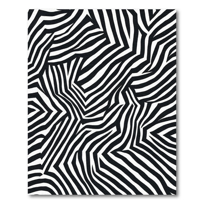 Bold Black White Zebra StripesRug Rug