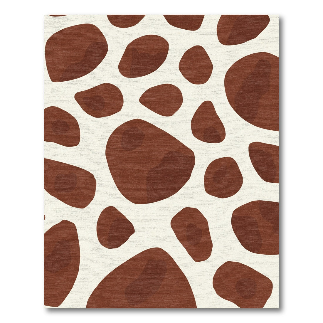 Brown Spots Organic Shape Rug