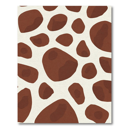 Brown Spots Organic Shape Rug