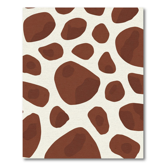 Brown Spots Organic Shape Rug