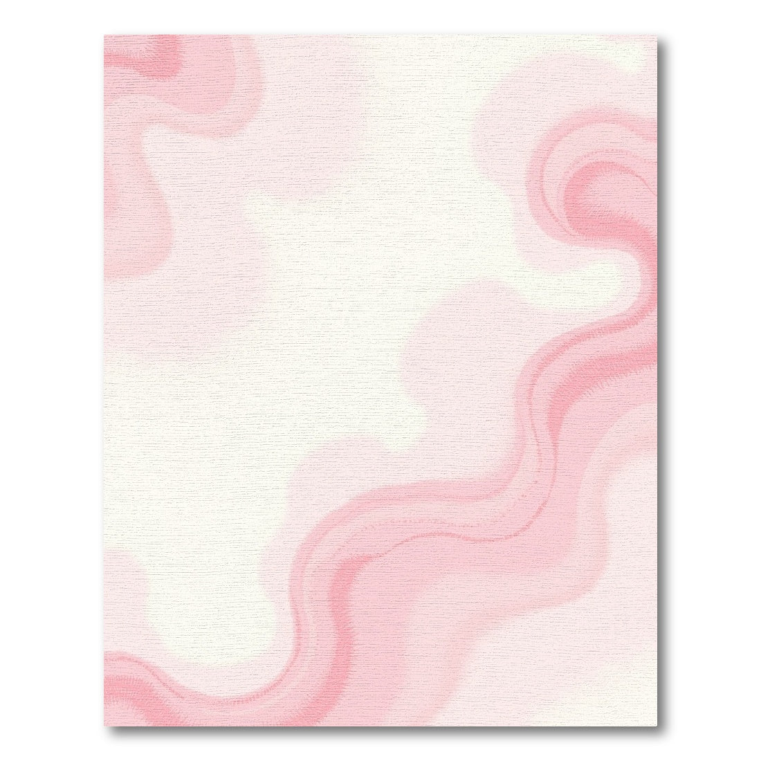 Pastel Pink Fluid Waves Rug