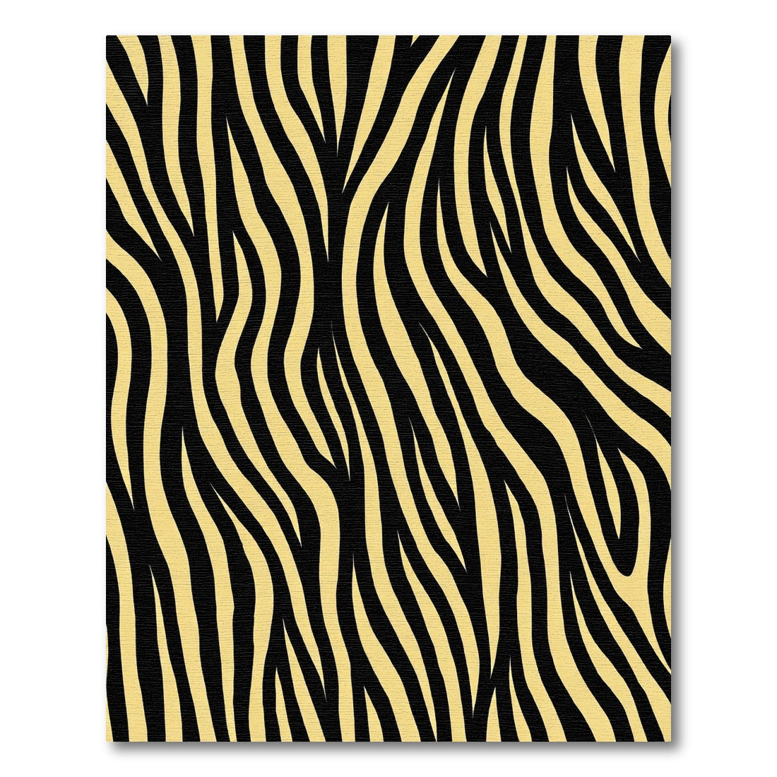 Golden Black Wild Animal Stripes Rug