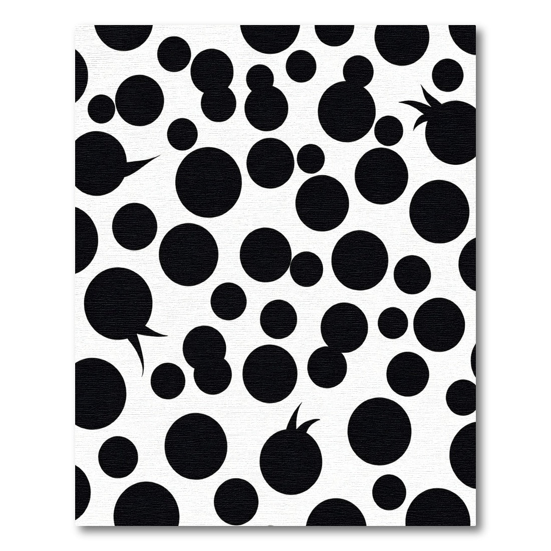 Monochromatic Bubbly Circles Scatter Rug