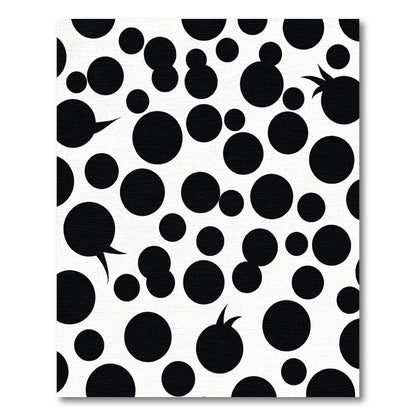 Monochromatic Bubbly Circles Scatter Rug