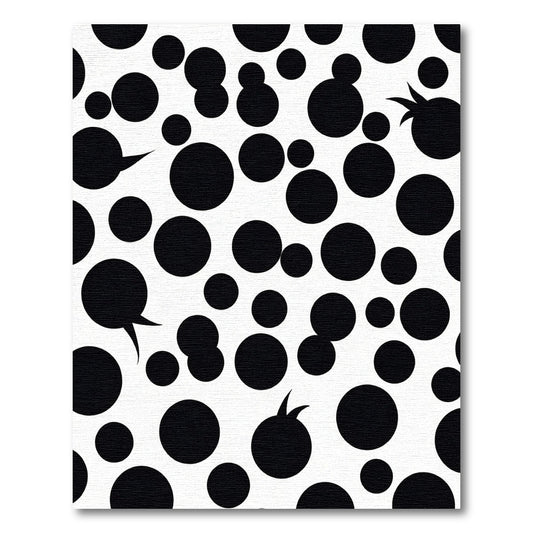 Monochromatic Bubbly Circles Scatter Rug