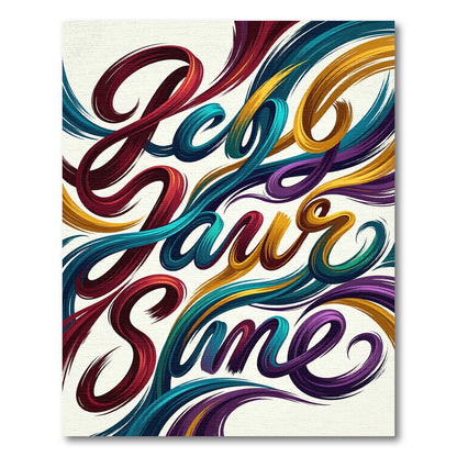 Vibrant Multicolored Abstract Flowing Ribbon Rug