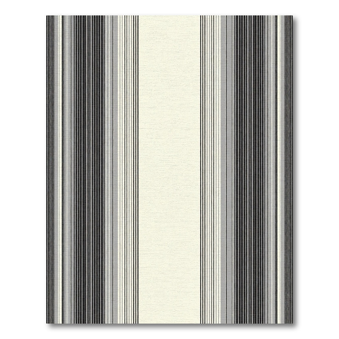Monochrome Vertical Stripe Rug