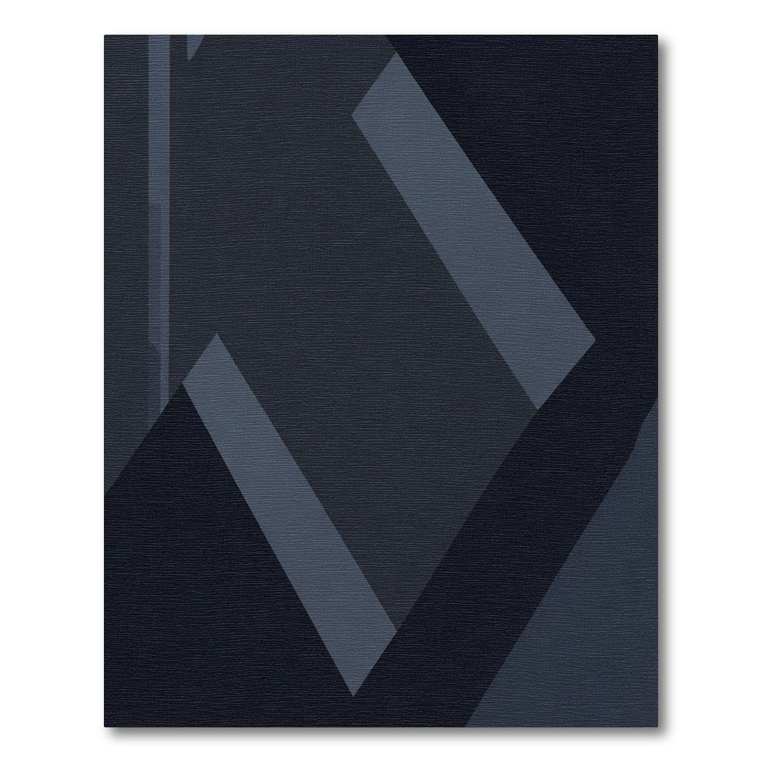 Dark Blue Geometric Abstract Rug