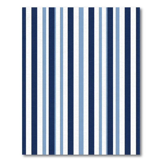 Navy Blue Light Blue Stripe Rug